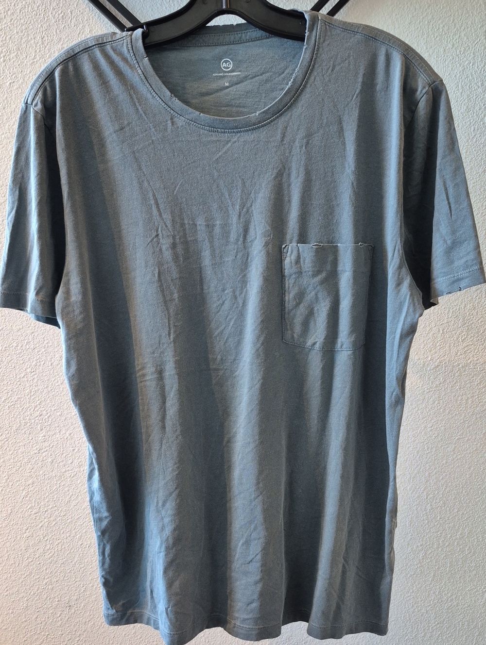 Ag Adriano Goldschmied Slate Blue Short Sleeve Pocket Tee